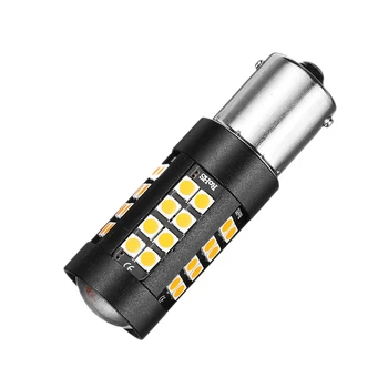 

2X Yellow 44W 1156 Bau15S Dc12V Brake Reverse Light Turn Signal No Hyper Flash