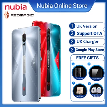 Перейти на Алиэкспресс и купить Английская версия Nubia Red Magic 5S ICE 4,0 жидкостный охлаждающий турбо вентилятор Snapdragon 865 5G игровой смартфон 6,65 дюймAMOLED Wifi6 мобильный телефон