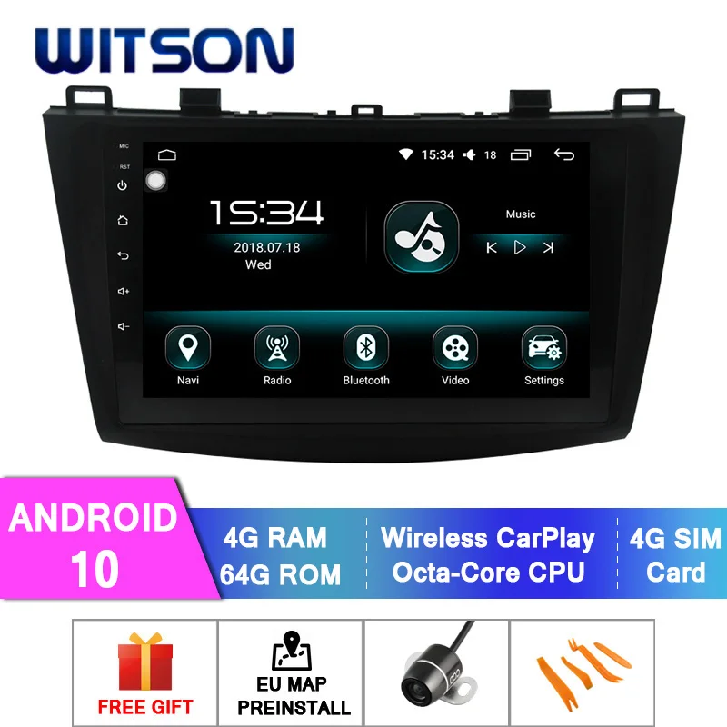 WITSON Android 10 0 Автомобильный DVD система для MAZDA 3 2010 2013 автомобильный dvd плеер Ссылка/DAB