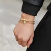 2 unids/set moda leopardo par pulsera establece hombres y mujeres nueva moda Pave Zirconia cúbico leopardo tubo amuleto pulsera regalo de la joyería ► Foto 3/6