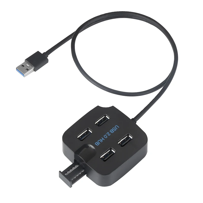 usb 2.0 4 порта USB 2,0 USB 3,0 концентратор вращающийся высокоскоростной USB разветвитель адаптер для клавиатуры мыши U диск мобильный жесткий диск кард-ридер - Цвет: usb 2.0
