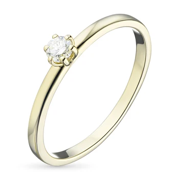 

Yellow gold ring with a diamond e0301kts04160600