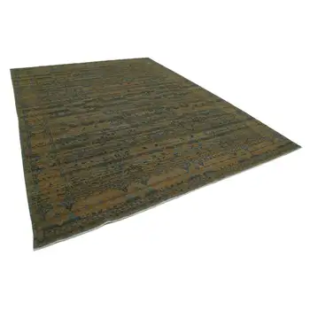 

270x365 Cm Green Handmade Oushak Rug-9x12 Ft