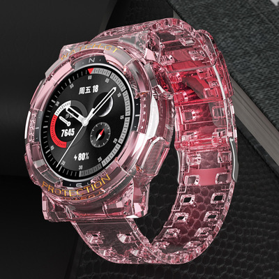 For Huawei GT2 E GT 2E Magi2 42MM 46MM Colorful Transparent Silicone Wristband For Huawei GT2E Magi 2 Watch Band Bracelet