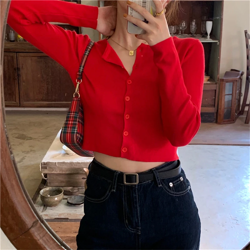 small cropped cardigan