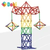 Doki Toy 99/120/130pcs set 58mm Long Magnet Sticks Magnetic Building Blocks Construction DIY Magnetic toys For Kid Children 1