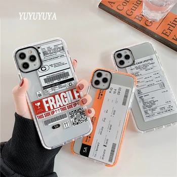 

YUYUYUYA Creative Letter iPhone 11 Pro Max Mobile Shell iPhone 6 7 8 plus X XR XS MAX Cute Label Personality Protective Case
