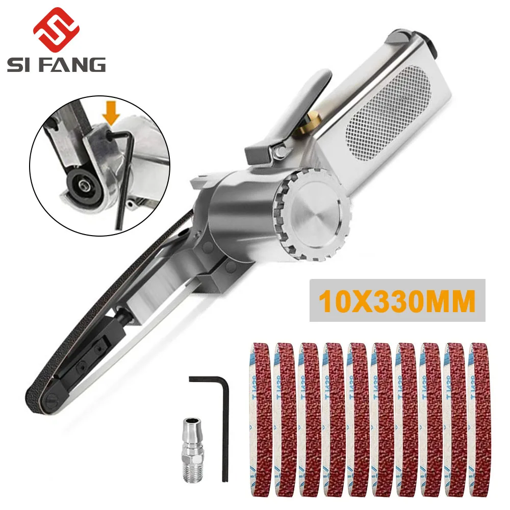 Smerigliatrice A Nastro Della Levigatrice Della Levigatrice Della Levigatrice Della Cinghia Di Aria Di 10*330Mm Per Lo Strumento Pneumatico Di Levigat