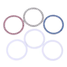 Пусковая кнопка, алмазные Стразы, кольцо для автомобилей 4,2 см, блестящие украшения для автомобиля