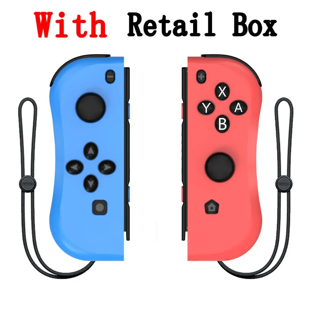 Blue Red With Box Bluetooth и Проводная игровая площадка джойстик для беспроводного пульта ДУ пульт управления Лер джойстик ДЖОЙСТИК Джойстик триггер управление Jostick - Цвет: Blue Red With Box