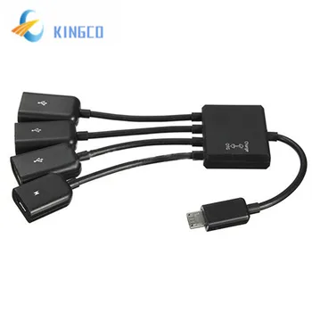 

4 in 1 Micro USB Hub OTG Cable Extension Adapter for Android for Samsung Tablet Charger