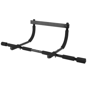 

Upper Body Pull-Up Bar Heavy Duty Workout Bar Chin-Up Doorway Trainer for Home Gym (Black, Random Color Pole)