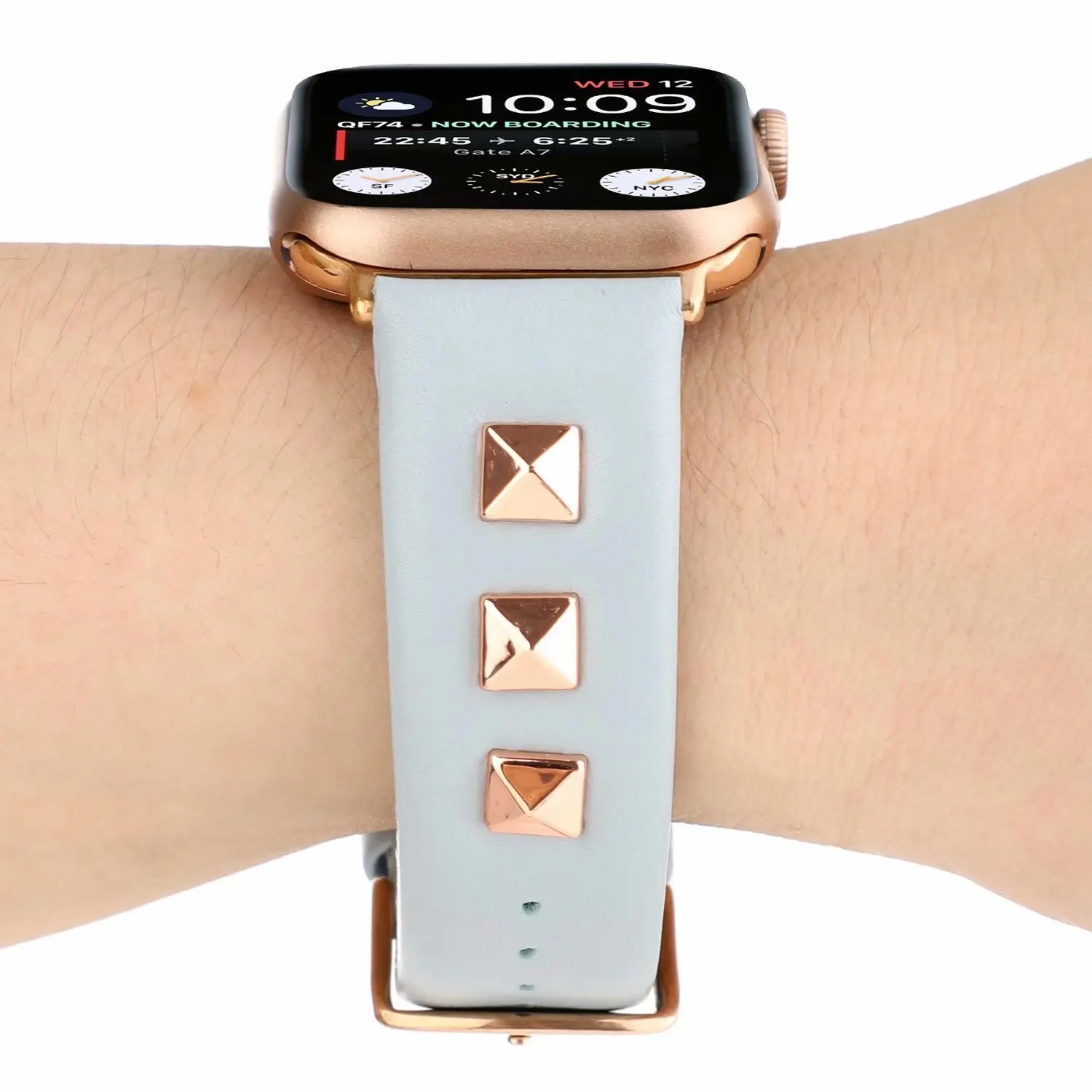 Из натуральной кожи петлевой ремешок для наручных часов Apple Watch, ремешок 42 мм 44 мм Apple Watch 4 5 38 мм 40 мм, для iwatch, версия 3, 2, 1 Мода сменный Браслет