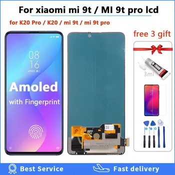 

Original AMOLED For Xiaomi Mi 9T Pro mi9t LCD 6.39" for Redmi K20 Pro LCD Display Touch Screen digitizer Assembly mi 9t lcd