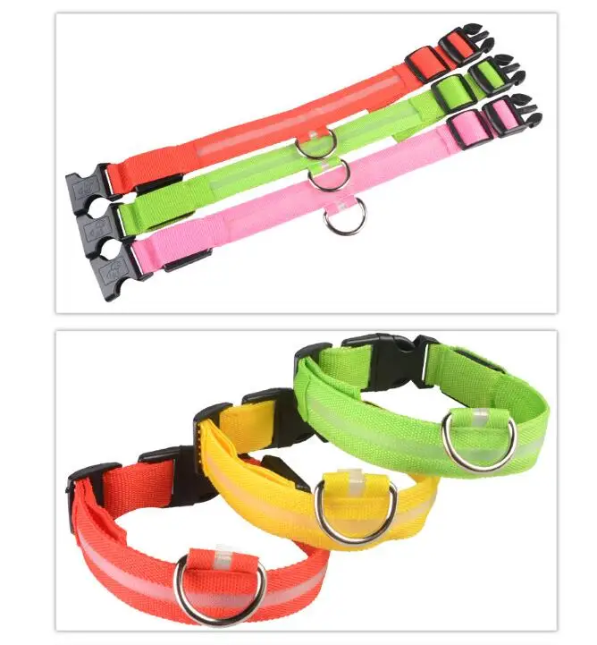 1PC Creative Pet USB Charging Led Dog Collar Anti-Lost/Avoid Car Accident Collar For Dogs Puppies Dog Collars Leads LED Supplies