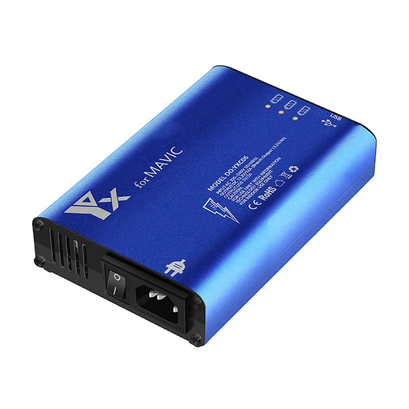 5 in 1 fast intelligent multi battery charger hub for DJI Mavic Pro Platinum drone with battery charging cable