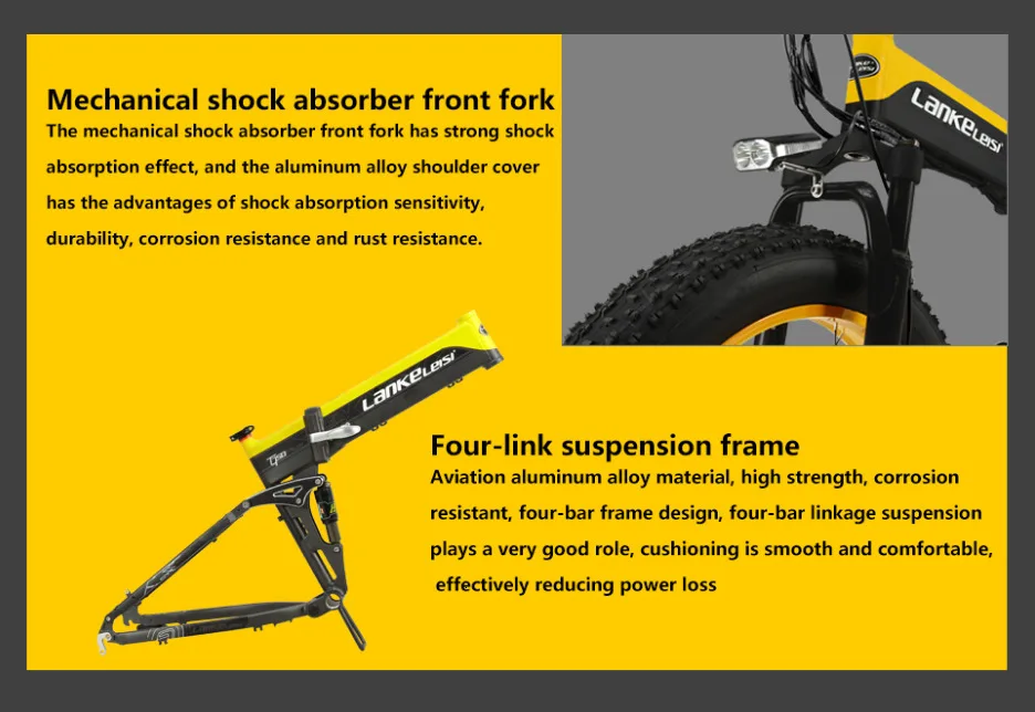 folding newest product Electric Mountain XT750Plus Bike 26 inch Motor Super power 1000W
