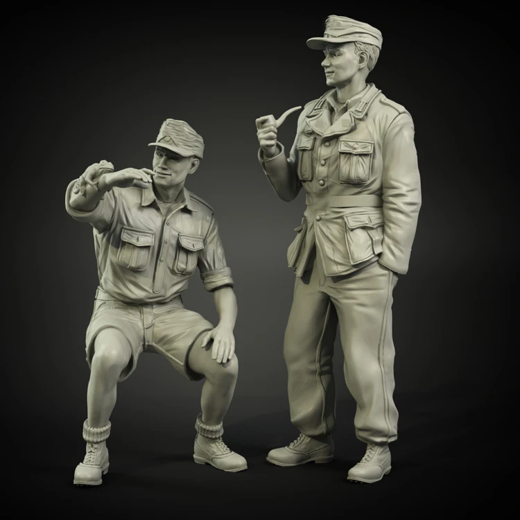Масштаб 1/35 Неокрашенная фигурка из смолы играйте с домашними животными GK |
