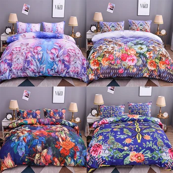

Homesky Luxury Flower Bedding Set 3D Print Duvet Cover set Comforter Bedding sets with pillowcase Queen King Size