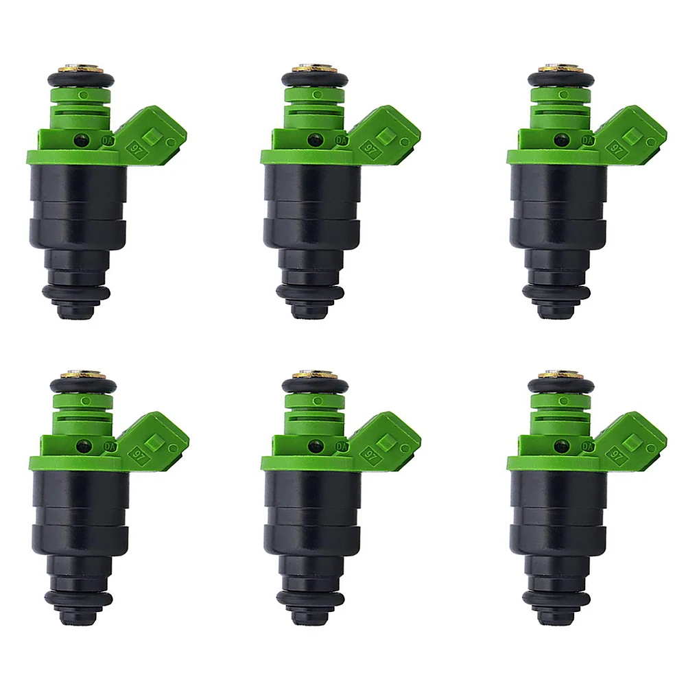 Set Of 6 Fuel Injector Nozzles For 1998 - 2005 Volkswagen Passat 1998 - 2001 Audi A4 A6 2.8L V6 078133551BB 078133551