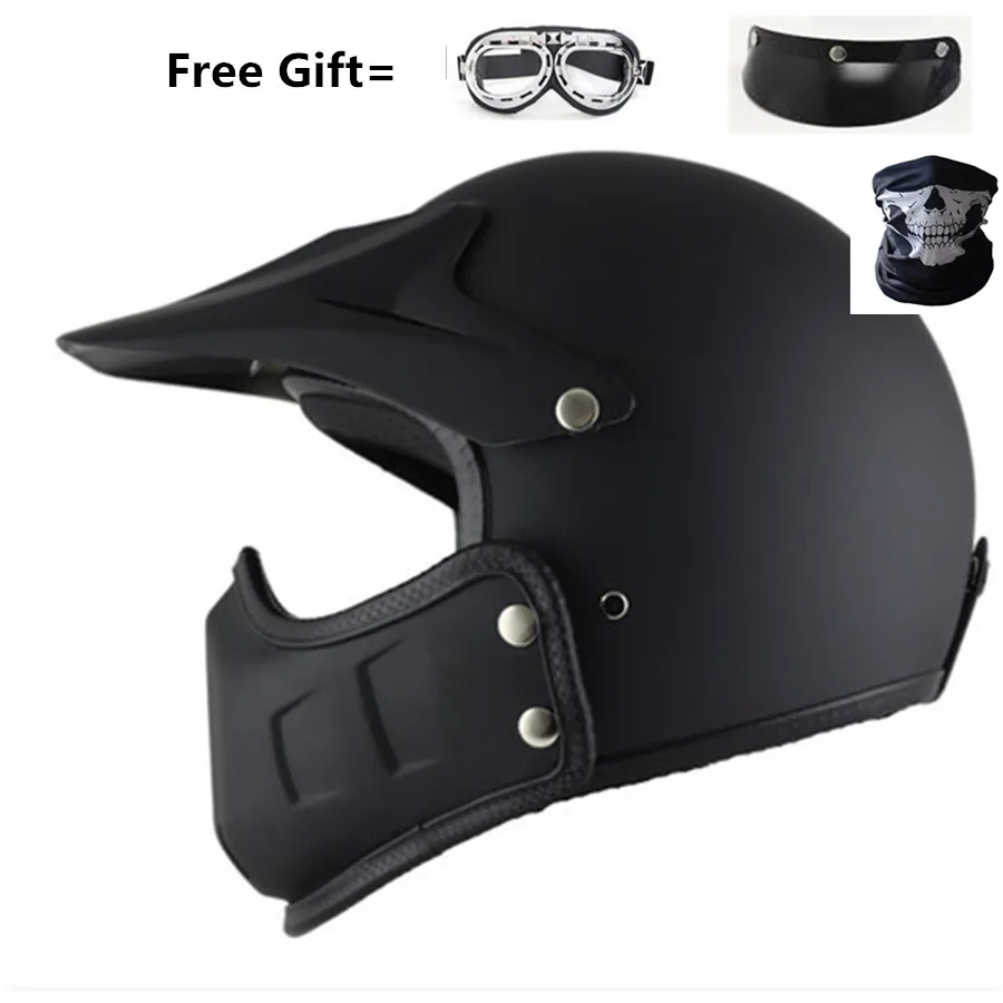 

Motorcycle MX ATV Dirt Bike Helmet matte black Full Face Helmets Protective Motocross Helmet S M L XL XXL for Adult