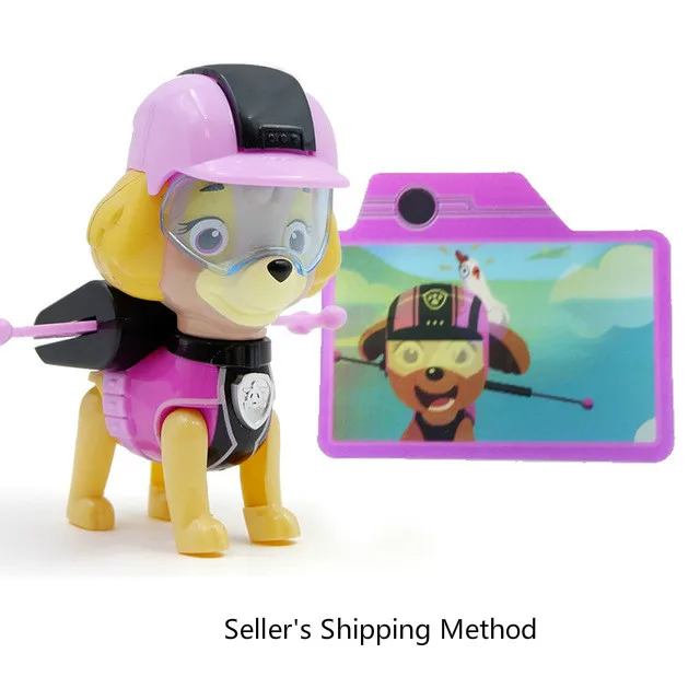 no box Paw Patrol собака Patrulha Canina Аниме Фигурка автомобиля пластиковая фигурка украшения игрушки для детей на день рождения рождественские подарки - Цвет: no box