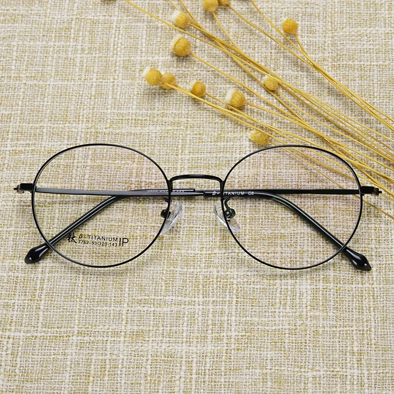 Узкая граница круглая Милая титановая оправа для очков Мужские легкие и тонкие очки женские оптические очки oculos de grau