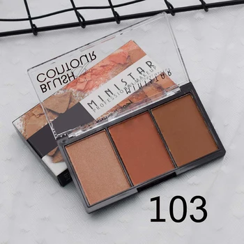 

1 Set 3 Colors Face Contour Palette Corrector Highlighter Bronzer Makeups ZGOOD