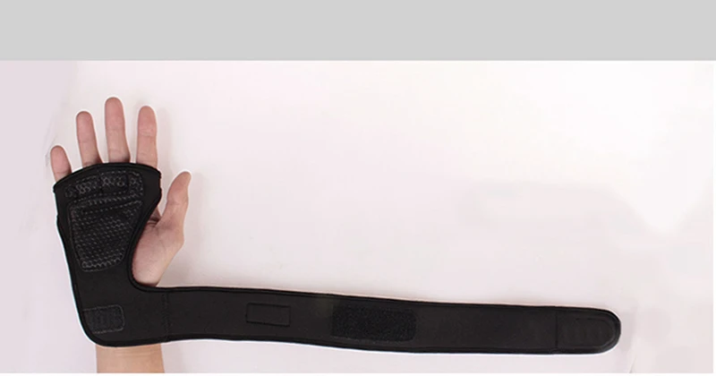 New 1 Pair Weight Lifting Training Gloves Women Men Fitness Sports Body Building Gymnastics Grips Gym Hand Palm Protector Gloves (1)