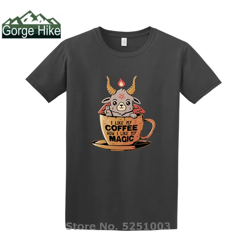 Футболка с коротким рукавом Black coffee Мужская хипстерская уличная принтом