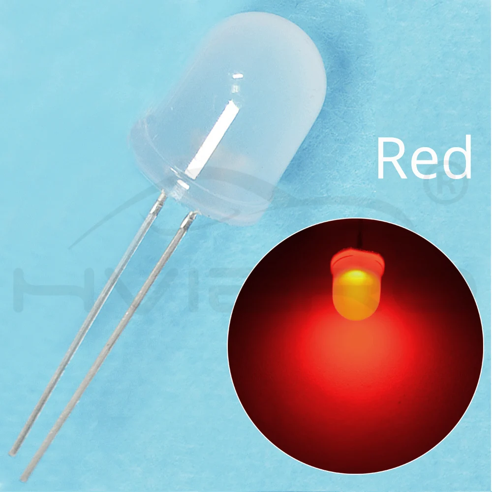 Hviero White Red Green Blue Yellow 10mm Diode Lamp Ultra Bright Diffused 5-6V 8000MCD 1.9~3.4V Emitting diodes LED Bulb Light