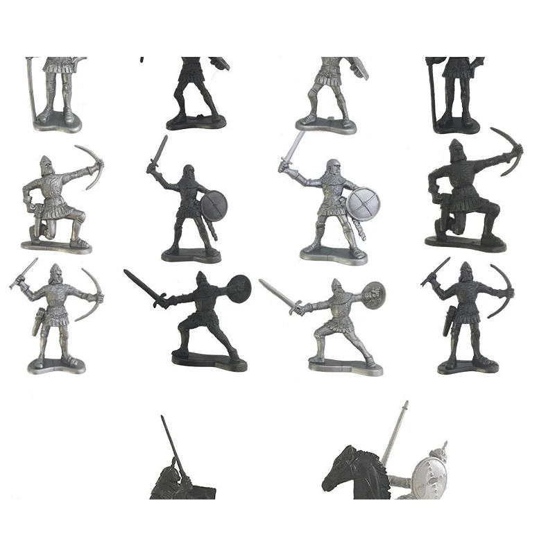 

Medieval ancient soldier warrior cavalry knight war sandbox decoration military ancient soldier model toy