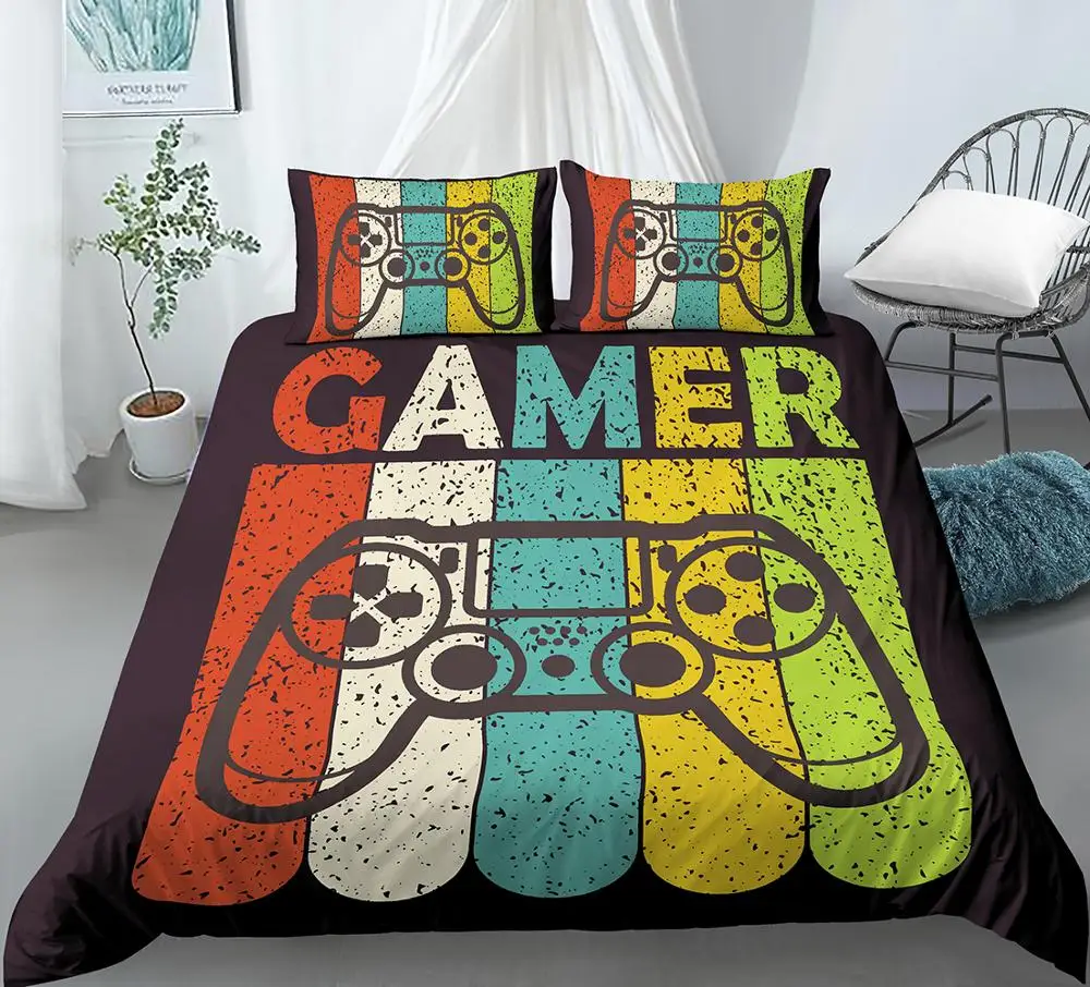 Set Copripiumino Calcio Lush Decor 5 Pezzi Viola - Trapunta Reversibile E Cuscini Per Bambina