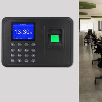 

Biometric Attendance System Fingerprint Reader Time Clock Employee Control Machine Access Control Commuting Punch Card Machine E