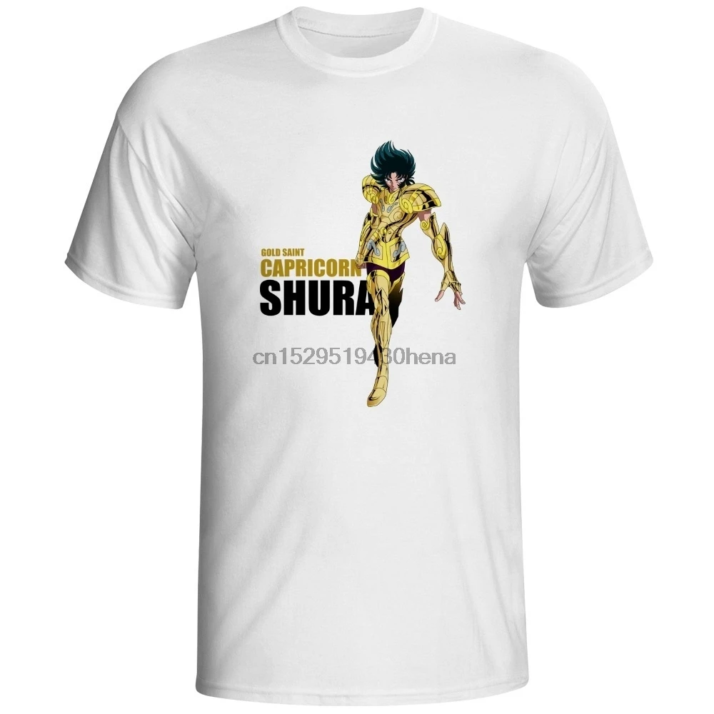 Золотая Футболка с изображением самой шуры Козерога дизайнерская японская яркая