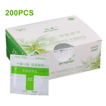 

200pcs Napkins Soak Off Nail Polish Remover Wraps Portable Disposable Professional Aluminium Foil Makeup Tool Manicure Cleanser