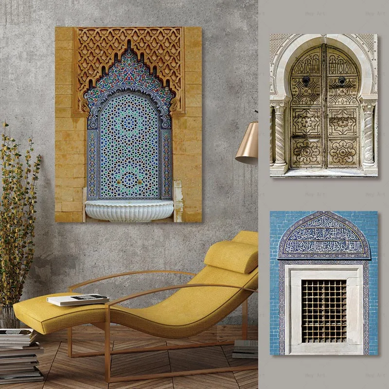 

Canvas Painting Wall Art Doors Landscape Posters and Prints Wall Art Picture Home Decor