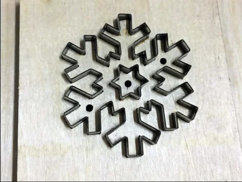 Diy Снежинка Кожа ремесло удар ручной инструмент в форме листка высечки нож плесень