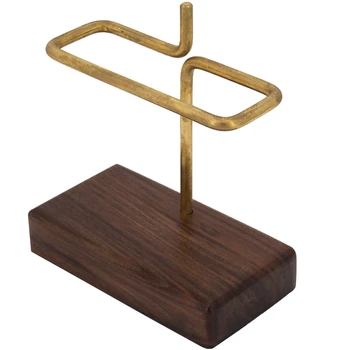 

AFBC New Copper Coffee Filter Shelf V60 Coffee Filter Stand Wooden Base Best Selling Products(Without Filters)