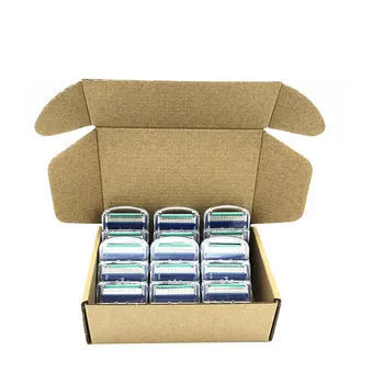 

Custom Packaging High Quality Men Shaver Razor Blades 5 Layer Shaving for Men Replaceable Gilletee Fusione 24pcs/box