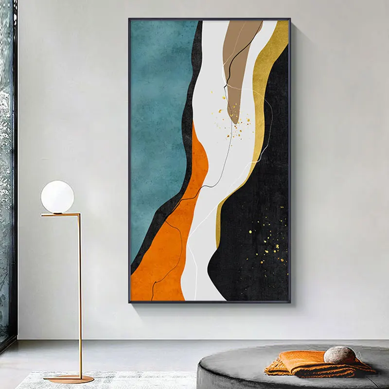 

Modern Wall Art Color Combined Printing Abstract Colorful Canvas Paintings Wall Pictures for Living Room Art Studio Home Decor