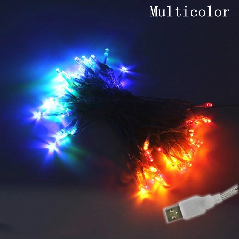 DC 5V USB Powered струнные огни 2 м/3 м/10 м светодиодный Сказочный свет Водонепроницаемая Рождественская гирлянда для украшения праздника свадьбы вечеринки