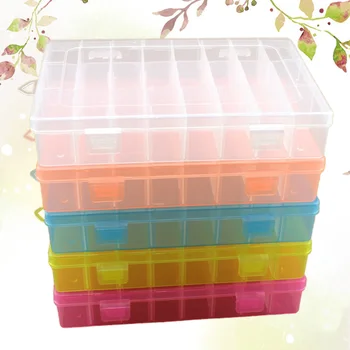 

5Pcs Storage Box Durable Fine Nice Chic Detachable Container Fishing Gear Organizer Plastic Box Hardware Holder