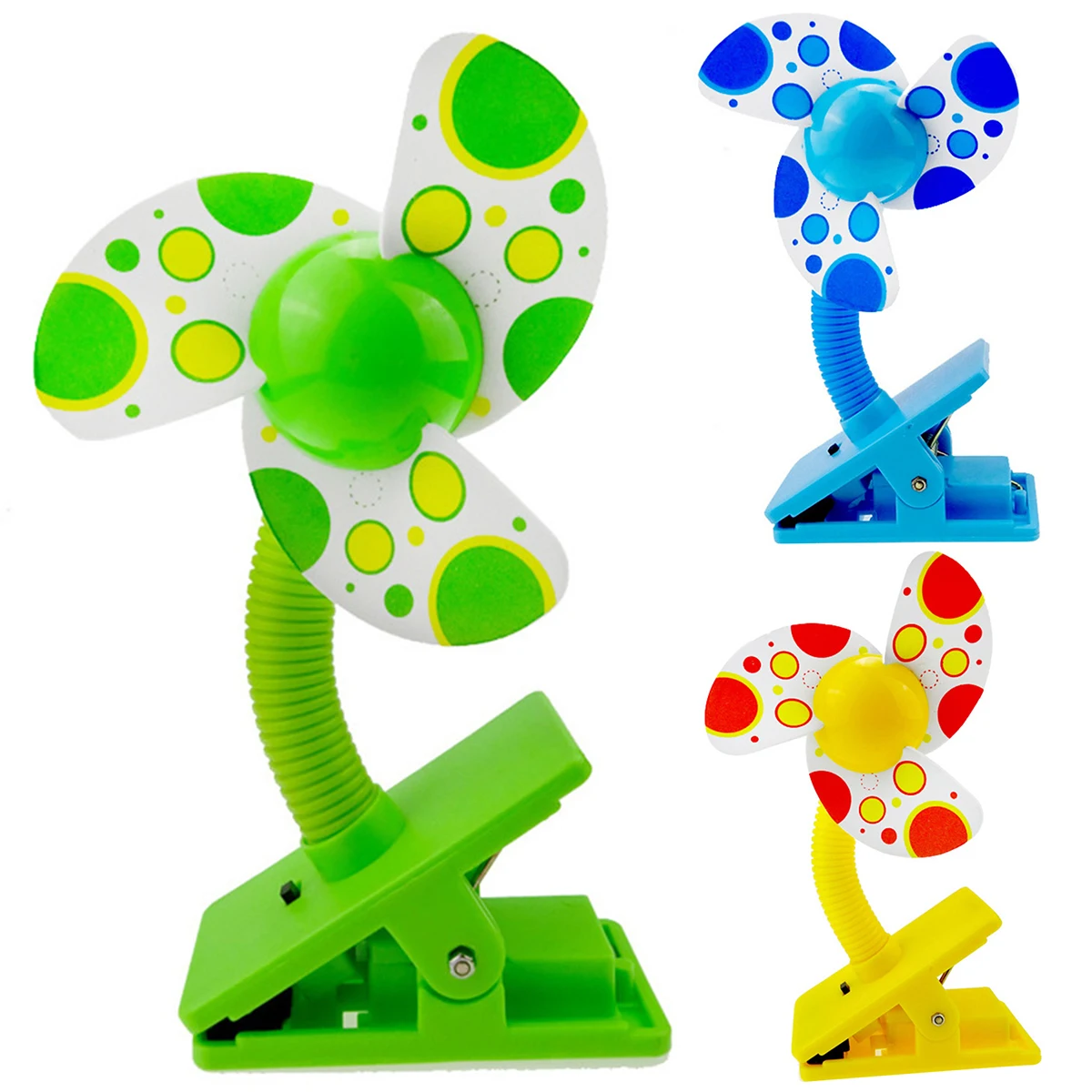 

Hot Stroller Portable Fan USB Battery Clip-On Mini Fan Safe Foam Blade Fan for Baby Stroller Pushchair Accessories