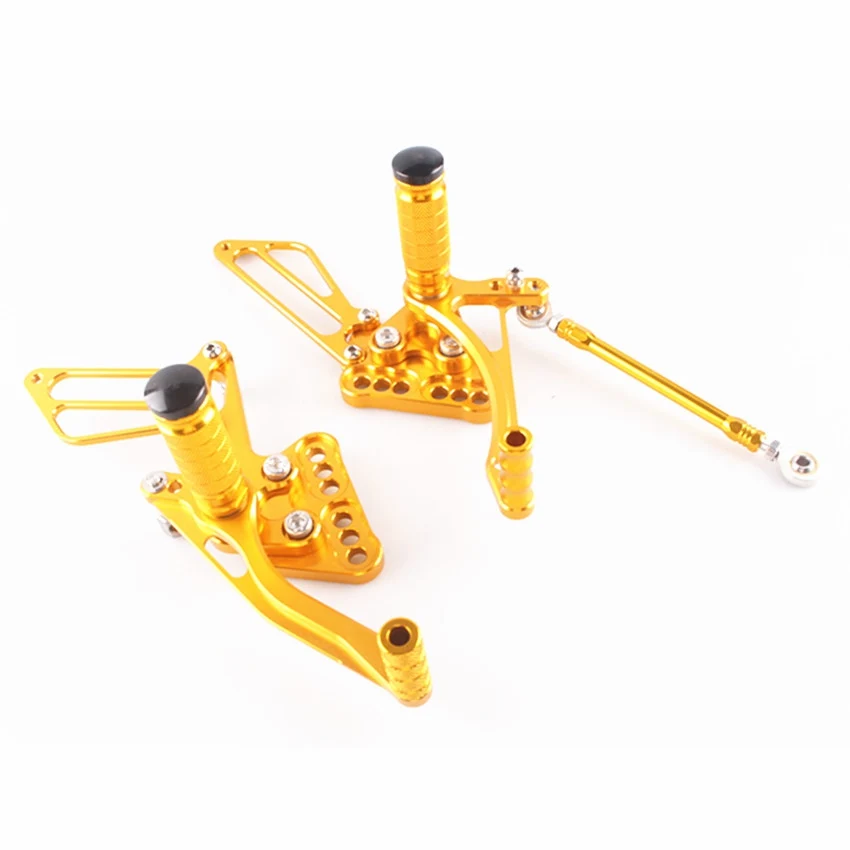 Алюминий для Suzuki GSXR1000 2005-2006 K5 CNC регулируемые педали блок золото