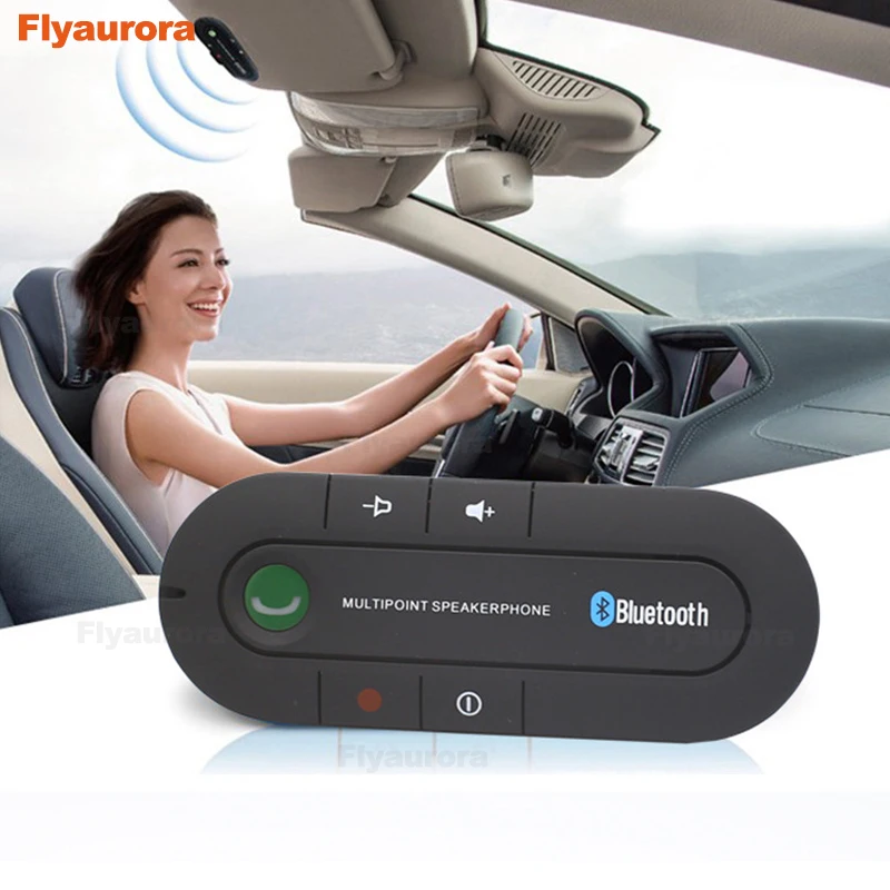 

Car Visor On-board Bluetooth Car Kit MP3 Music Player Multipoint Speaker Phone 4.1 Wireless Handsfree for Earphone Smartphones