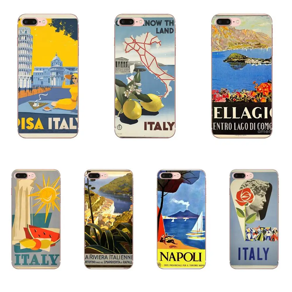 Высококачественный чехол для телефона HTC U11 Life Capa Plus U 11 U12 Famous Italy City Travel Poster |