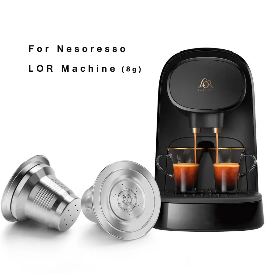 

Reusable Coffee Filter for Nespresso Filter Machine For LOR Machine Crema Coffee Powder Refillable Basket