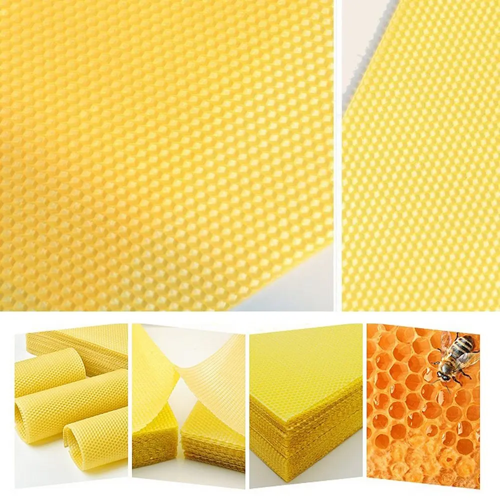 30Pcs Honeycomb Foundation Beeswax Sheets Honey Beekeeping Tool Bees Beekeeper Supplies