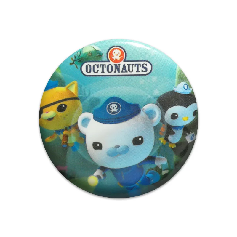 1145-15 1 шт. Octonauts круглые значки булавки круглые значки для шитья на футболке шляпа рюкзак Броши DIY аксессуары для детей подарок на вечеринку - Цвет: 1145-15